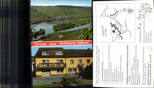 617359,Mehrbild Ak Schleich Mosel Gasthaus Pension Drockenmüller Weingut