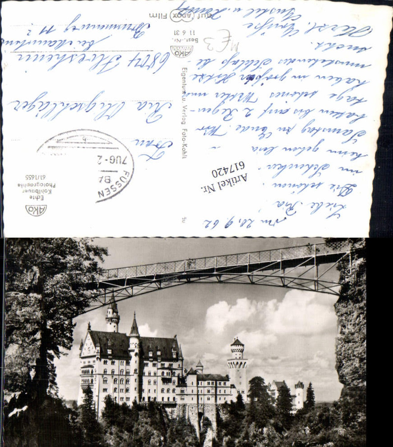 617420,Füssen im Allgäu Schloss Neuschwanstein pub Foto Kohlbauer 11 6 31