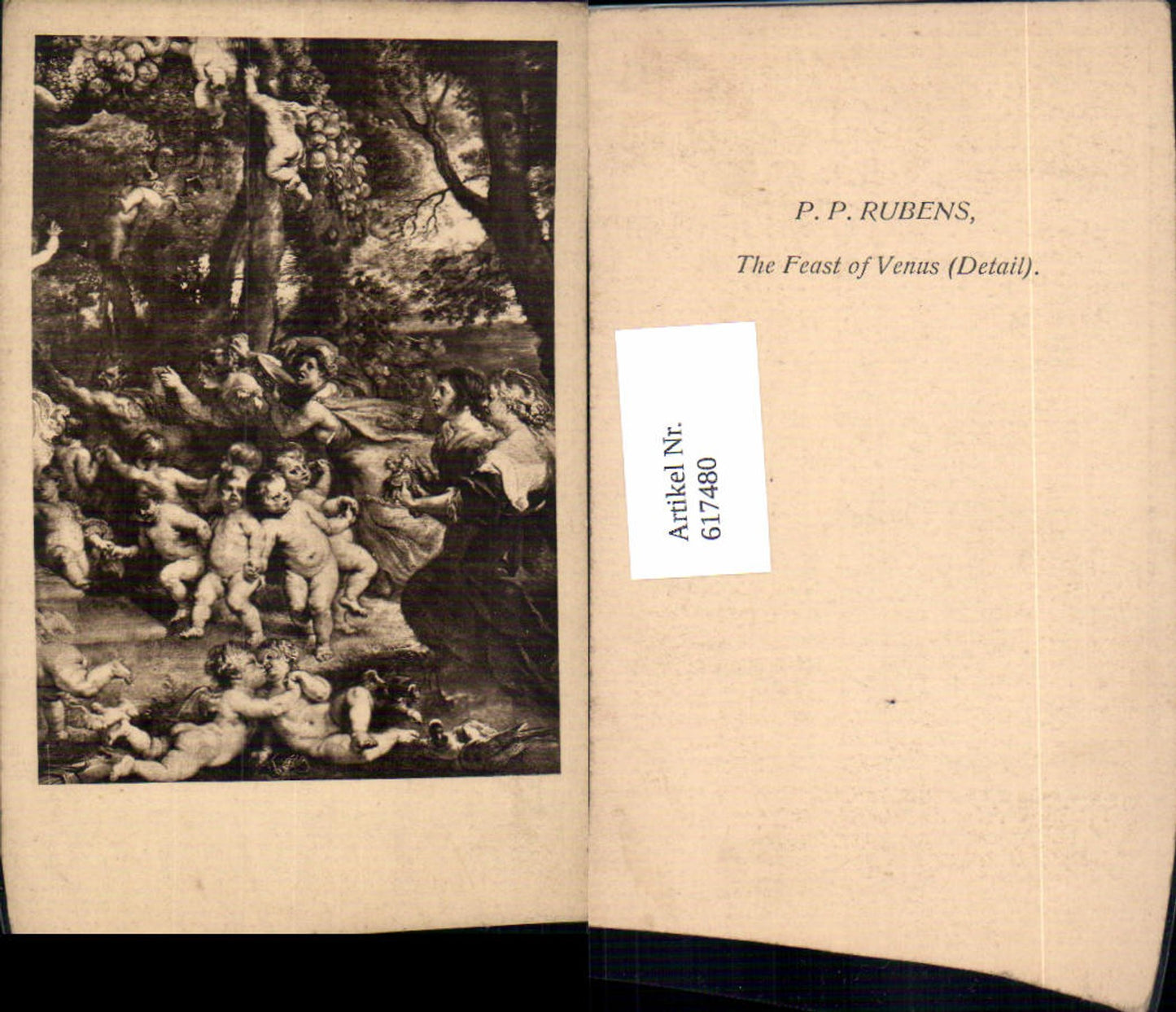 617480,Künstler Ak P. P. Rubens The Feast of Venus