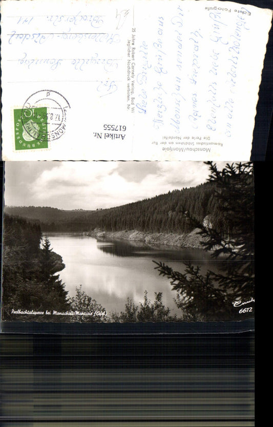 617555,Foto Ak Monschau Montjoie Eifel Perlbachtalsperre Talsperre