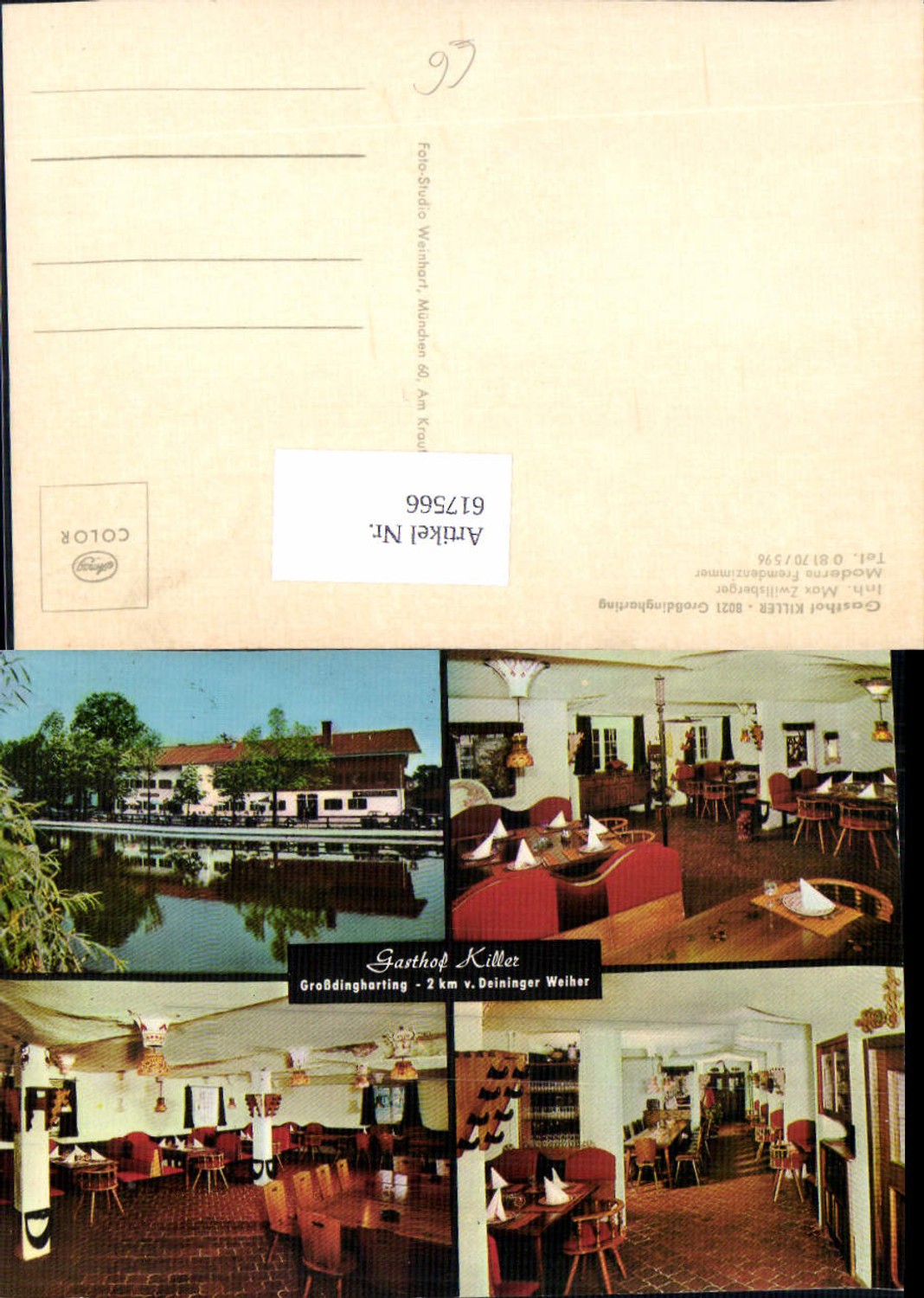 617566,Mehrbild Ak Großdingharting Straßlach-Dingharting Gasthof Killer