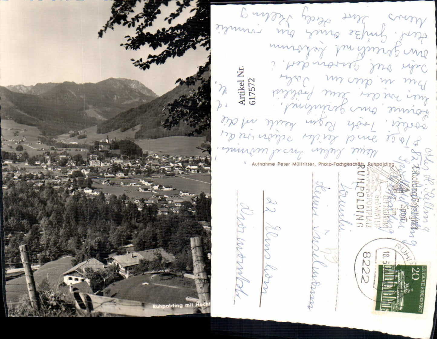 617572,Foto Ak Ruhpolding m. Hochfelln