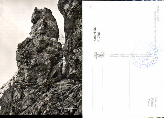 617581,Foto Ak Oberstdorf Allgäuer Alpen Heilbronnerweg Heilbronnertörl