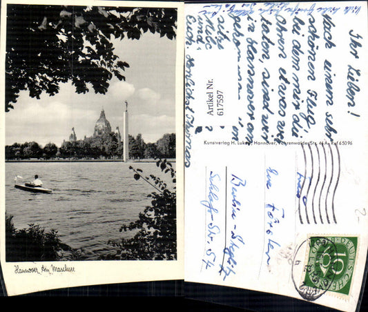 617597,Hannover Maschsee Boot Kanu