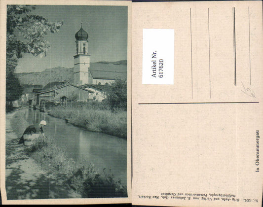 617620, View of Oberammergau with church