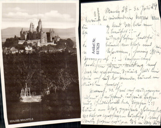 617629,Foto Ak Braunfels Schloss Braunfels