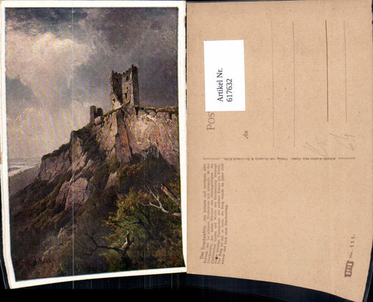 617632,Künstler Ak Astudin Der Drachenfels Königswinter Burgruine