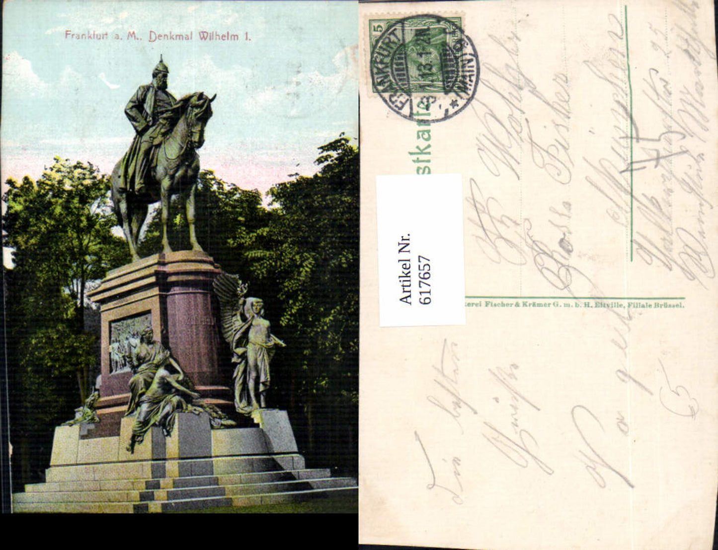 617657,Frankfurt a. Main Denkmal Wilhelm I Kaiser