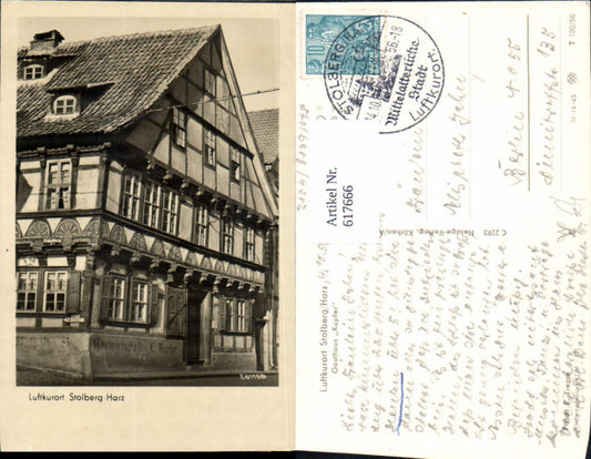 617666,Foto Ak Stolberg i. Harz Südharz Gasthaus Kupfer