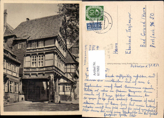 617692,Hildesheim Pfeilerhaus a. Andreaskirchplatz