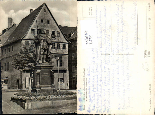 617733, Photo Ak Jena Elector Johann Friedrich Hanfried Statue Monument