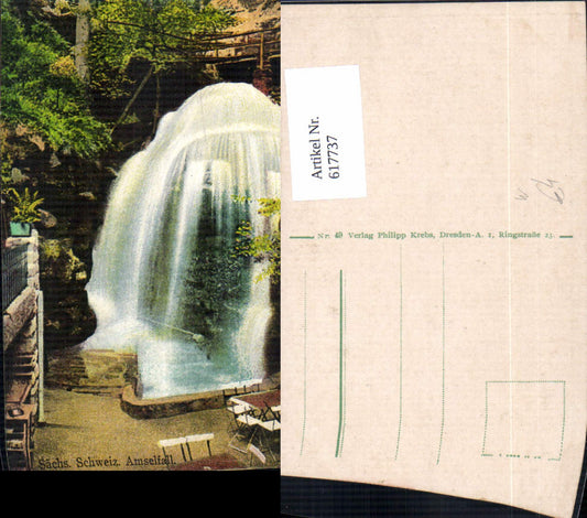 617737,Sächsische Schweiz Amselfall Wasserfall b. Rathen u. Wehlen