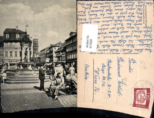 617828,Göttingen Am Gänselieselbrunnen Brunnen