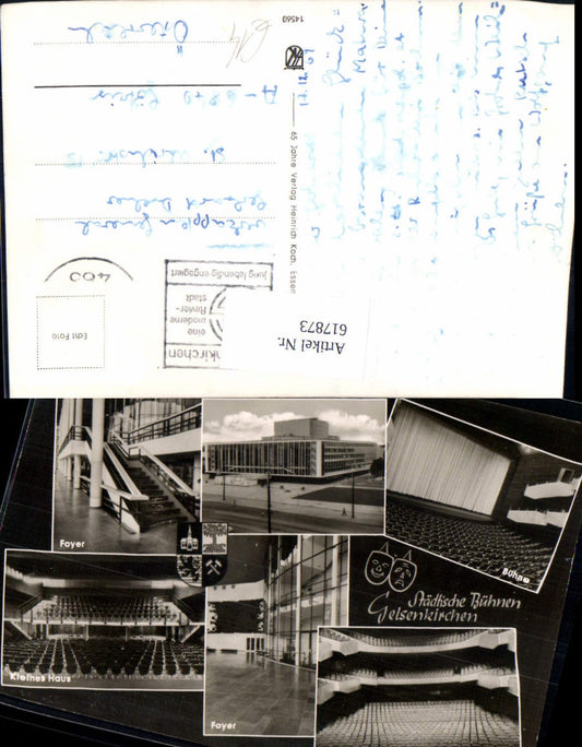 617873,Mehrbild Ak Gelsenkirchen Städtische Bühnen Foyer Theater Kleines Haus