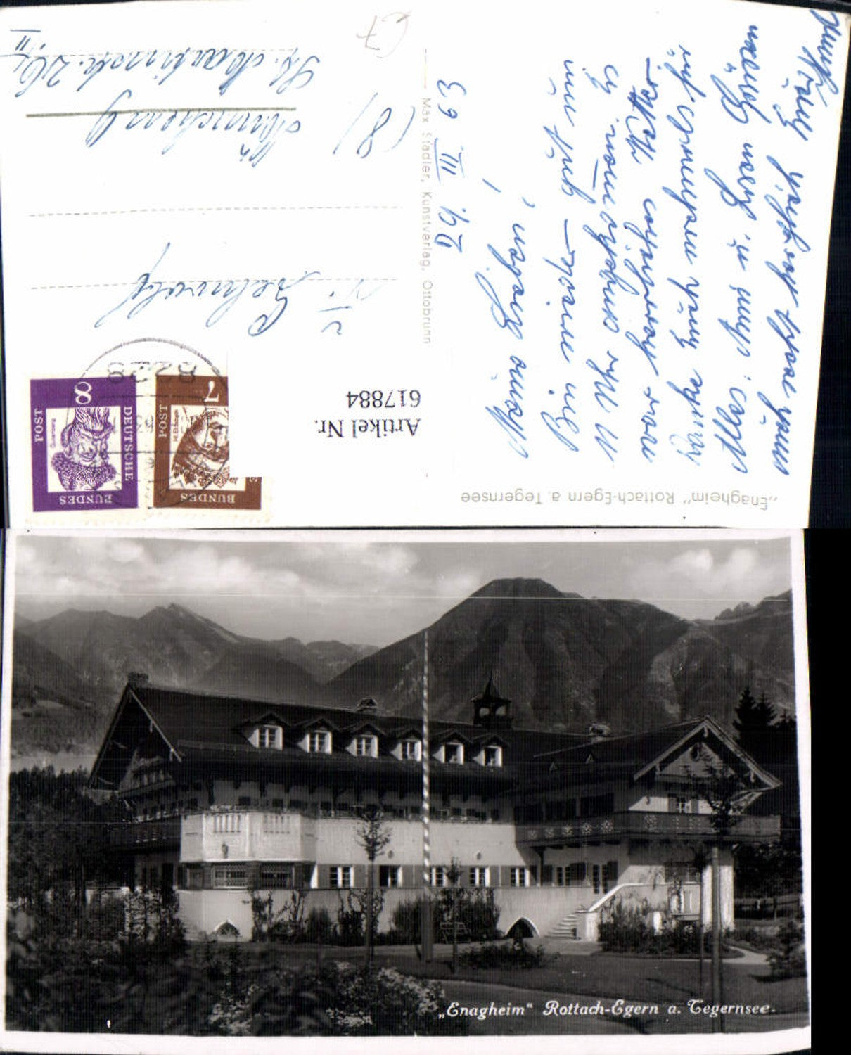 617884,Foto Ak Rottach-Egern a. Tegernsee Enagheim