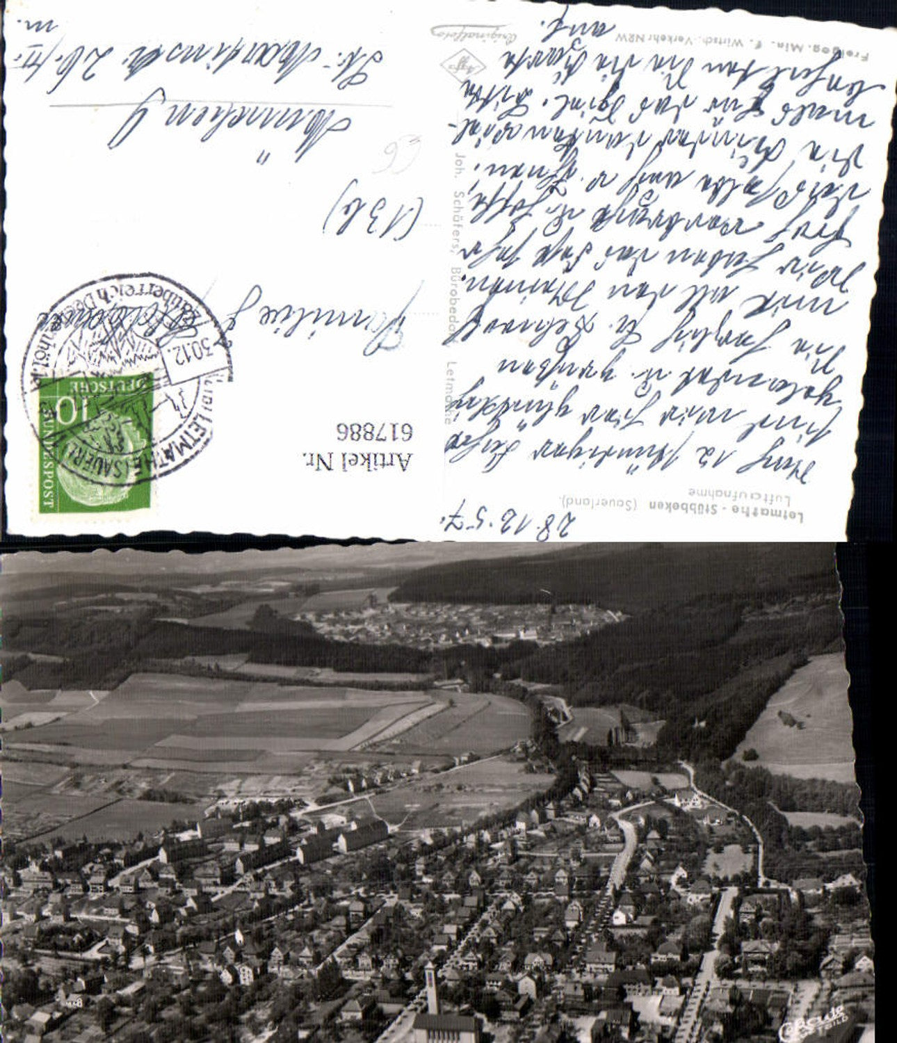 617886,Fliegeraufnahme Iserlohn Letmathe Stübbeken Sauerland