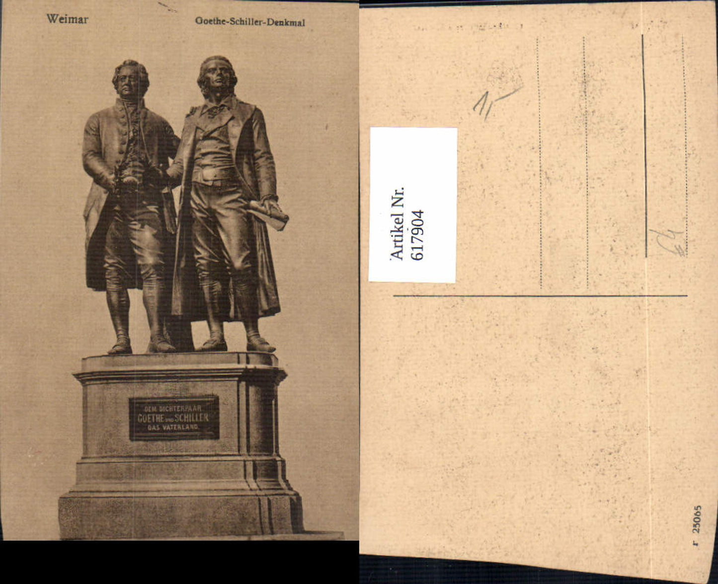 617904, Weimar Goethe-Schiller Monument Statue