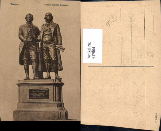 617904, Weimar Goethe-Schiller Monument Statue
