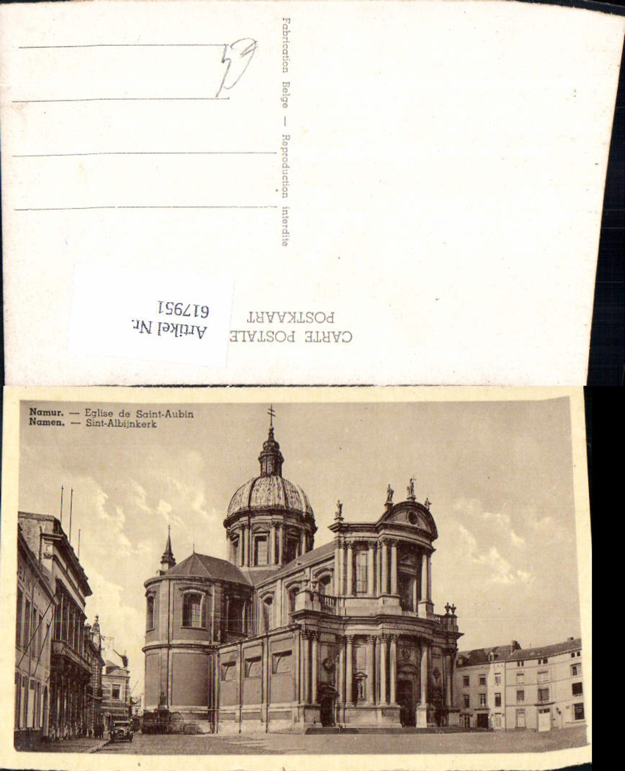 617951,Namur Namen Eglise de Saint-Aubin Sint-Albijnkerk Kirche Belgium