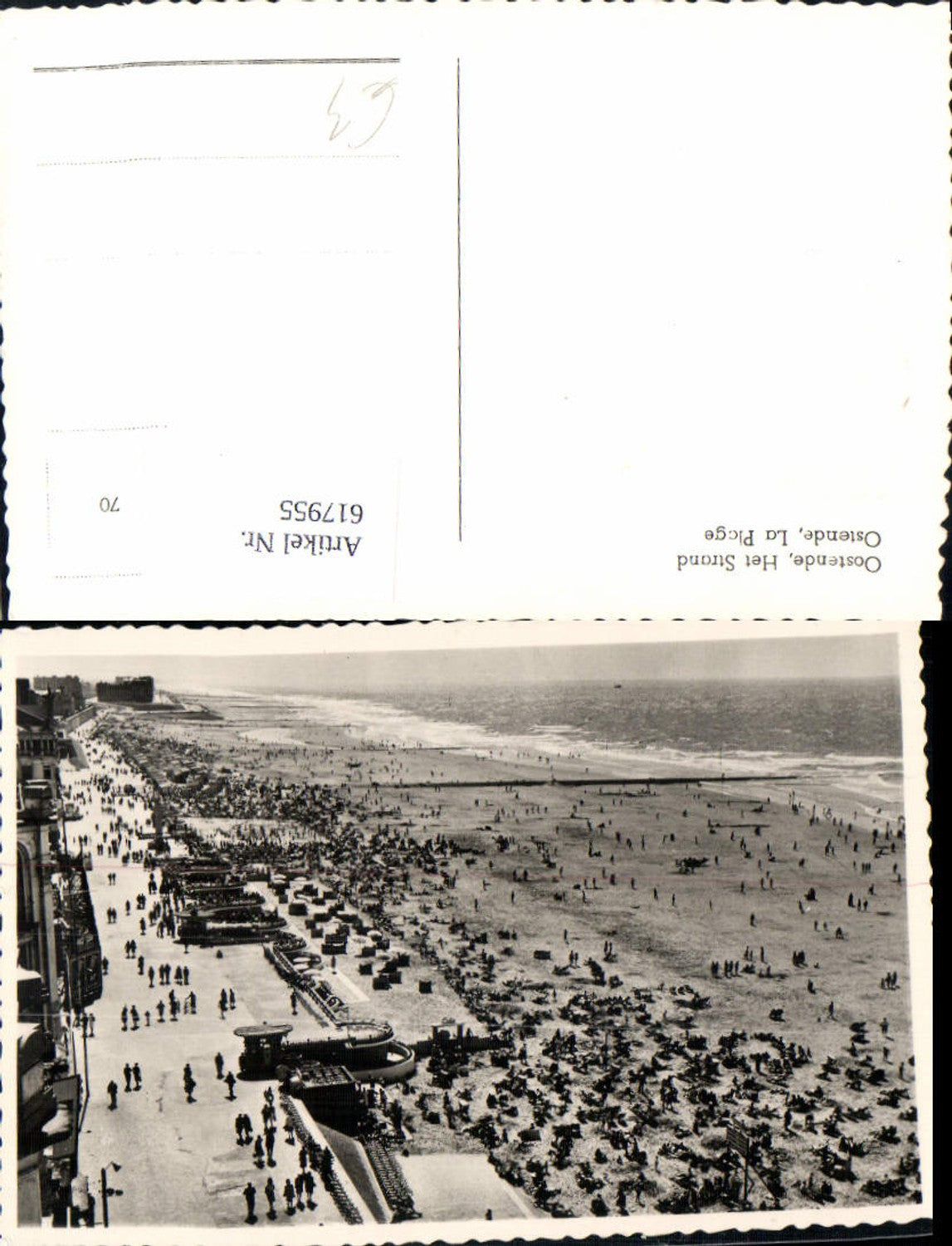 617955,Oostende Ostende Het Strand La Plage Belgium