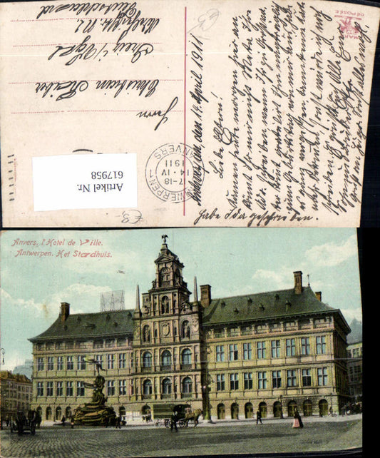 617958,Anvers Antwerp L Hotel de Ville Het Stadhuis Belgium