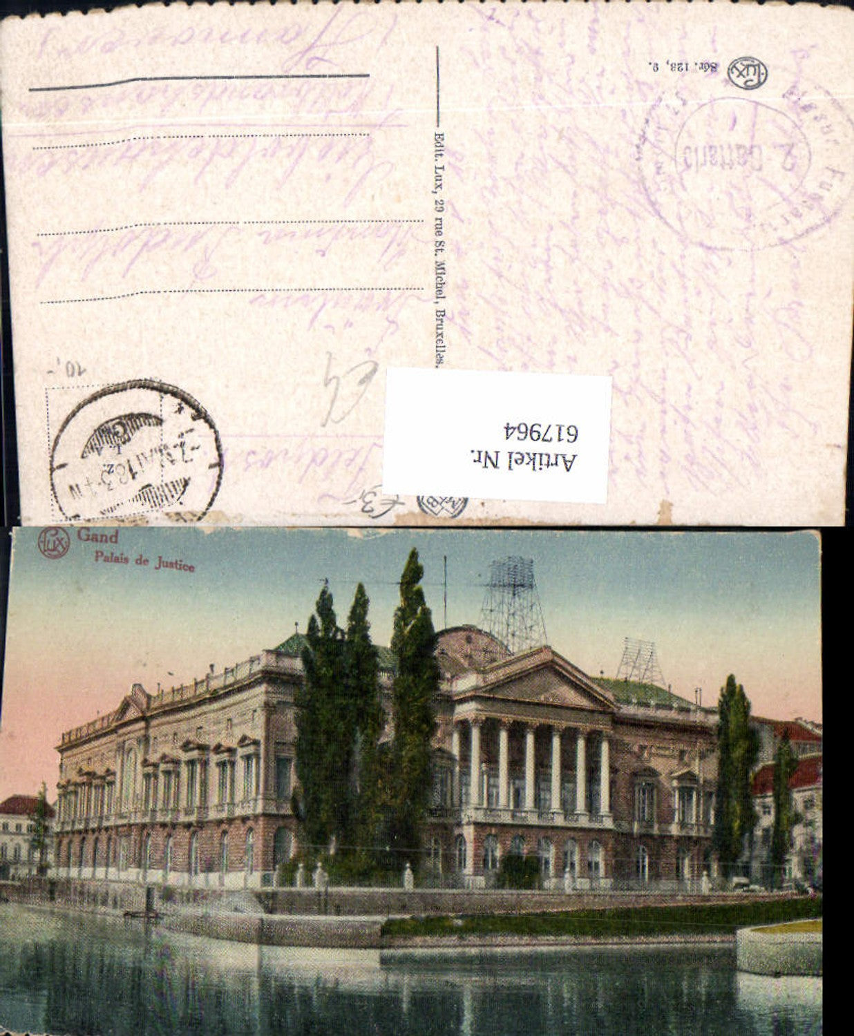 617964,Gent Gand Palais de Justice Belgium