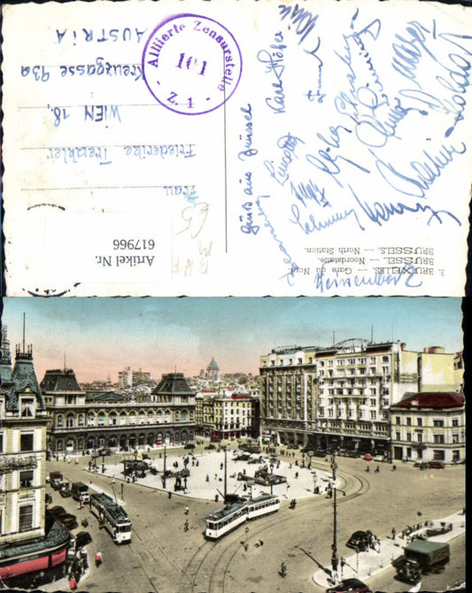 617966, Photo Ak Bruxelles Brussels Gare de Nord North Station Belgium