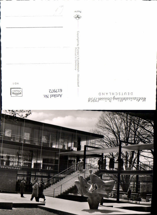 617972, Photo Ak Bruxelles Brussels World's Fair 1958 House Germany Belgium