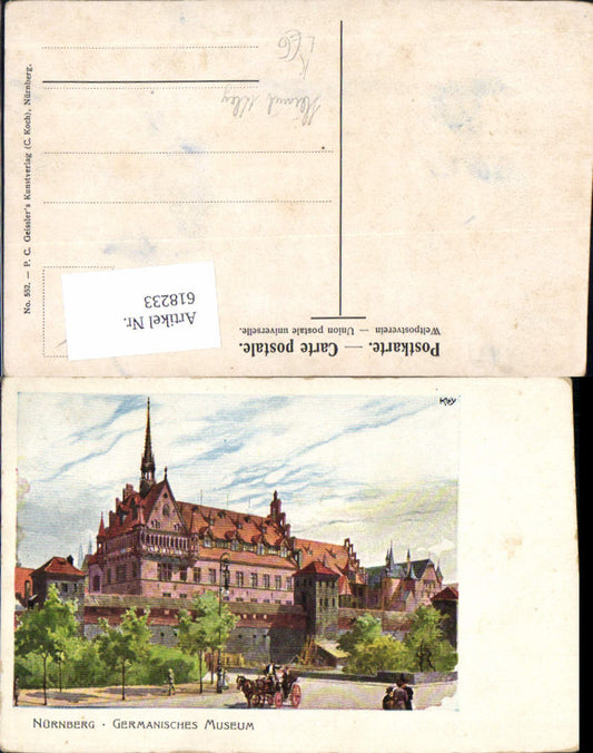 618233, Artist Lithograph Heinrich Kley Nuremberg Germanic Museum