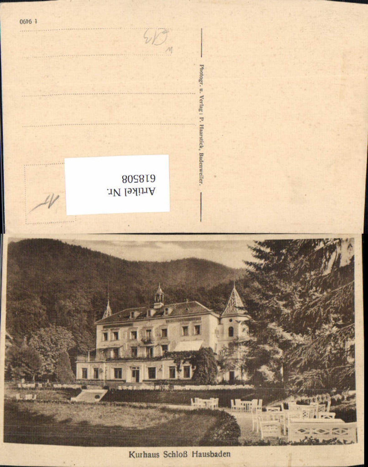 618508,Badenweiler Kurhaus Schloss Hausbaden