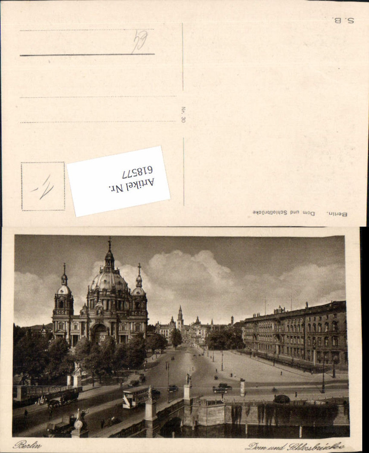 618577,Berlin Dom u. Schlossbrücke Brücke