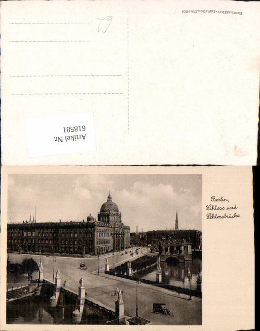 618581,Berlin Schloss u. Schlossbrücke Brücke