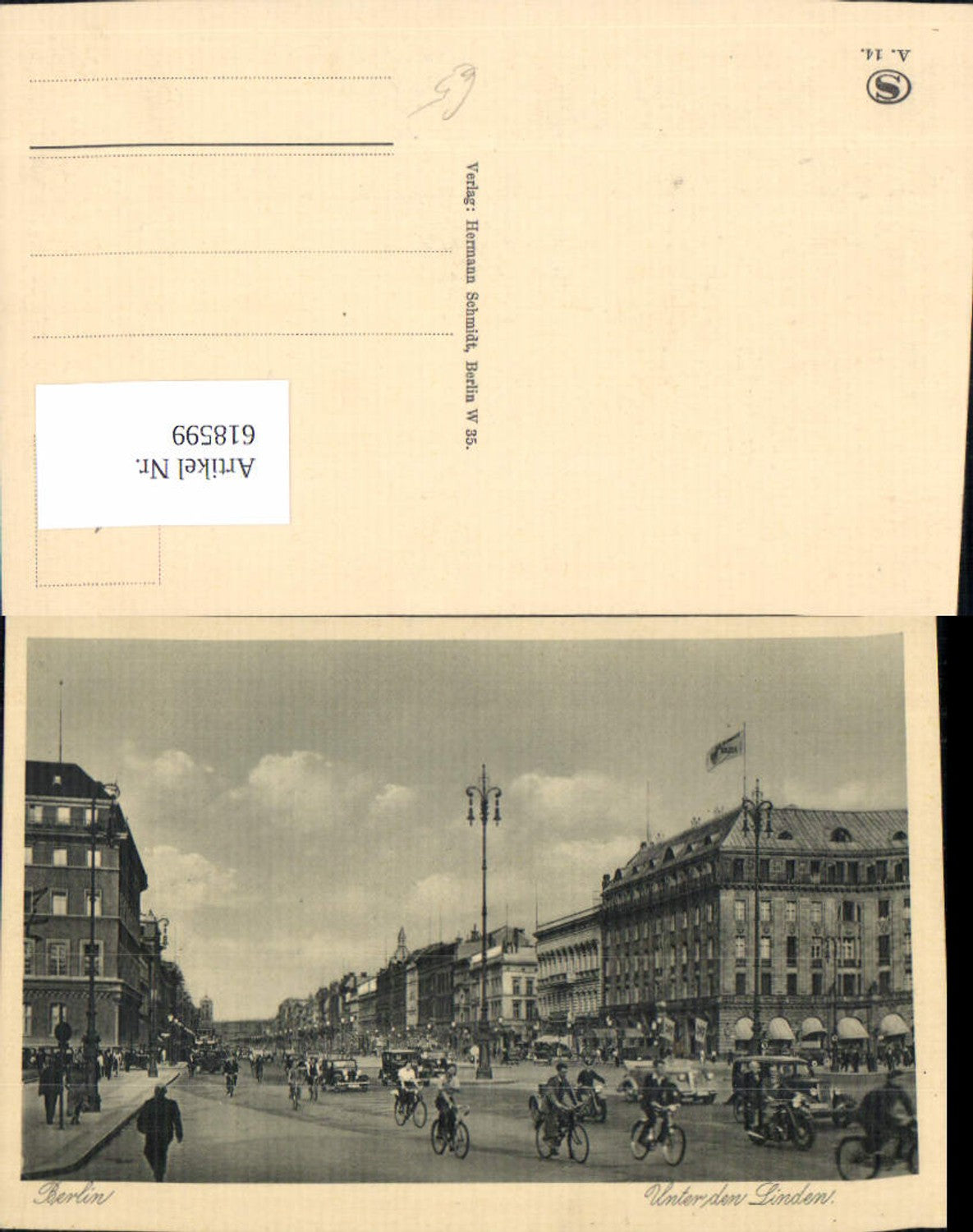 618599,Berlin Unter den Linden Fahrrad Automobil