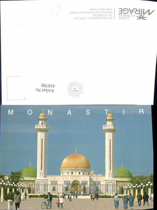 618709,Monastir Ansicht Moschee Tunisie