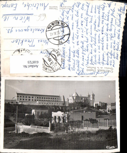 618723,Foto Ak Carthage Tunisie Quartier de la Basilique