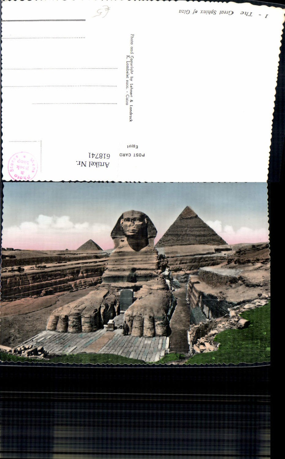 618741,Foto Ak The Great Sphinx of Giza Gizeh Egypt