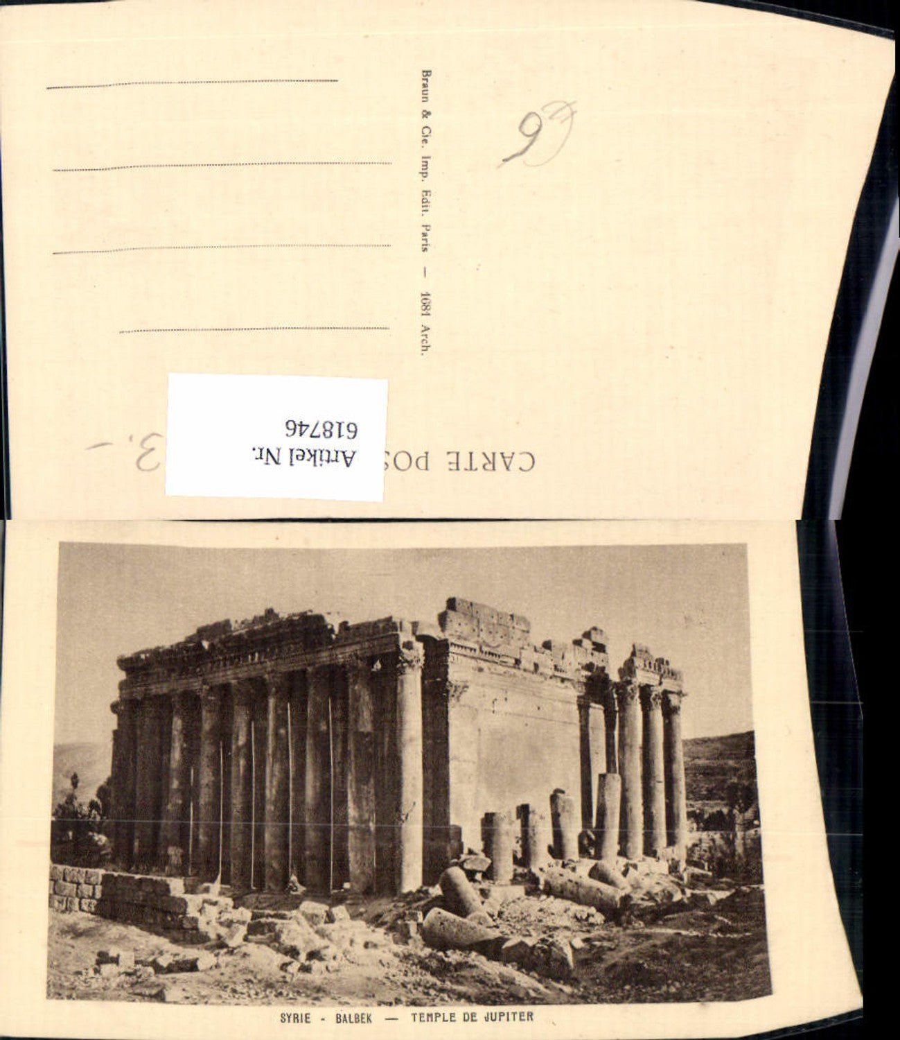 618746,Syrie Balbek Temple de Jupiter Baalbek Libanon