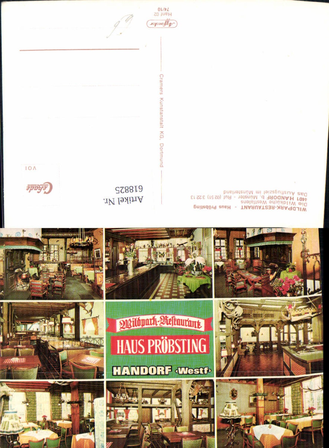 618825,Mehrbild Ak Handorf Münster Wildpark-Restaurant Haus Pröbsting