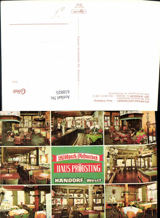 618825,Mehrbild Ak Handorf Münster Wildpark-Restaurant Haus Pröbsting