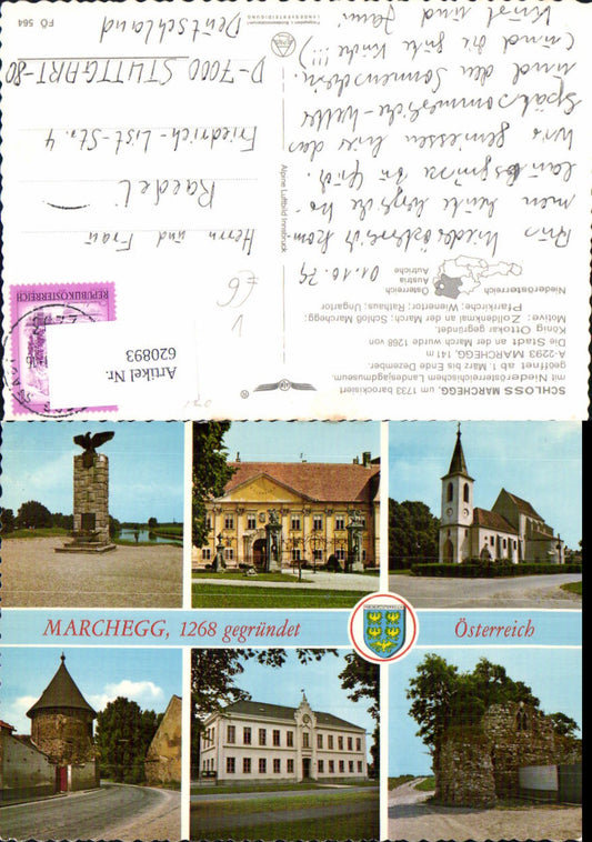 620893,Mehrbild Ak Schloss Marchegg pub Alpine Luftbild FÖ 564