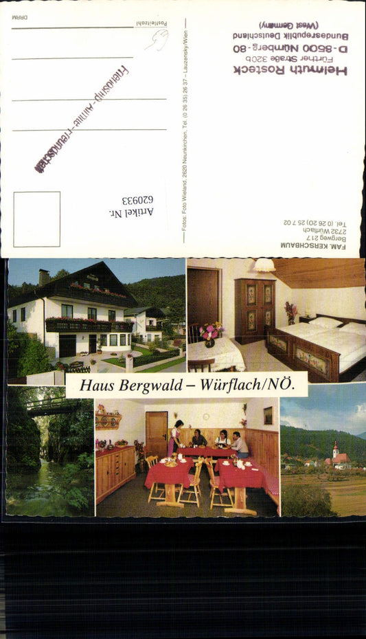 620933,Mehrbild Ak Würflach Haus Bergwald