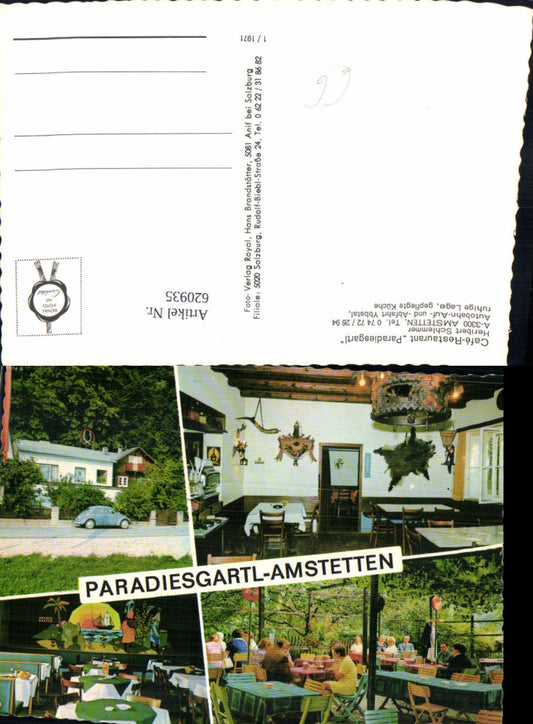 620935,Mehrbild Ak Amstetten Paradiesgartl VW Käfer