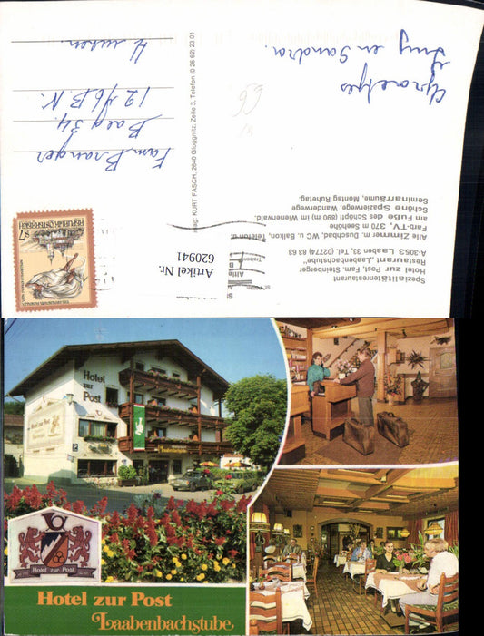 620941,Mehrbild Ak Laaben Hotel zur Post Laabenbachstube