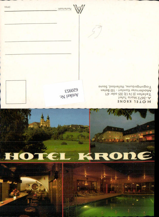 620953,Mehrbild Ak Maria Taferl Hotel Krone