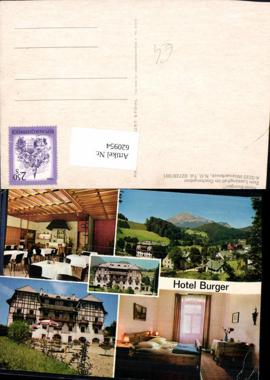 620954,Mehrbild Ak Wienerbruck Hotel Burger