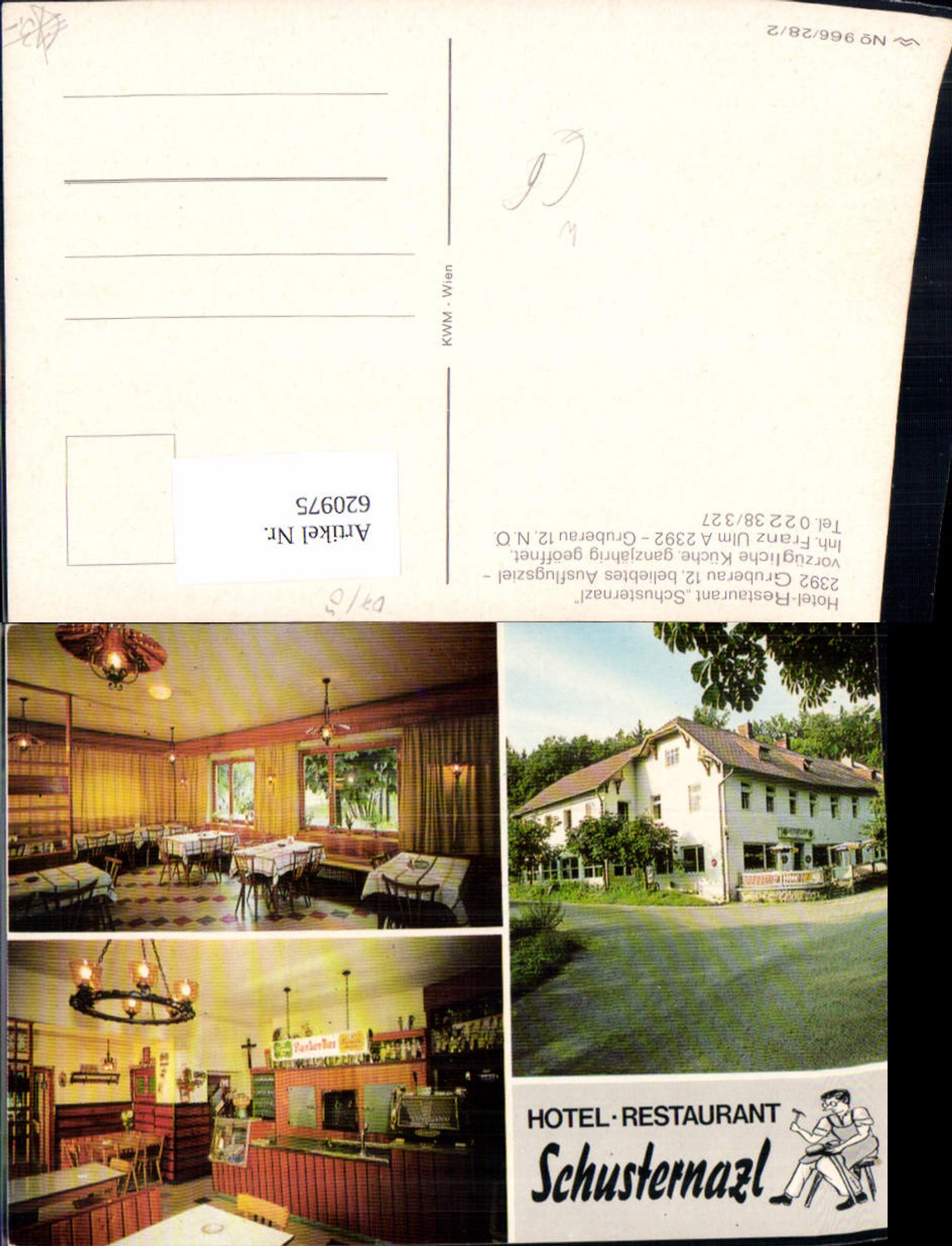 620975,Mehrbild Ak Gruberau Hotel Restaurant Schusternazl Gemeinde Wienerwald