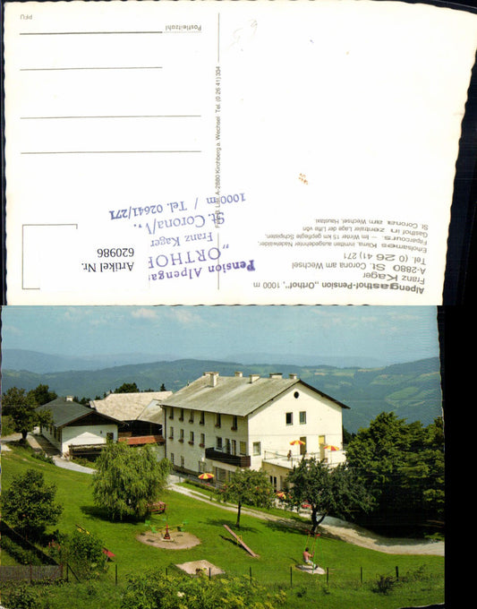 620986,St Corona a. Wechsel Alpengasthof Pension Orthof