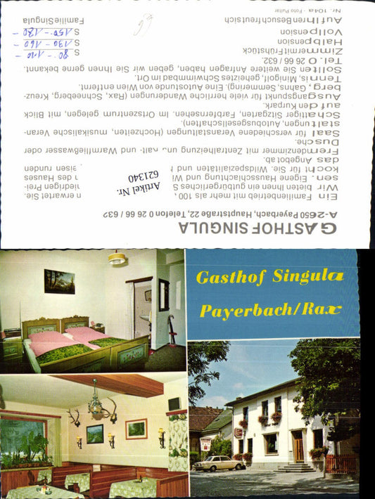621340,Payerbach an der Rax Gasthaus Singula Reklame Brau AG