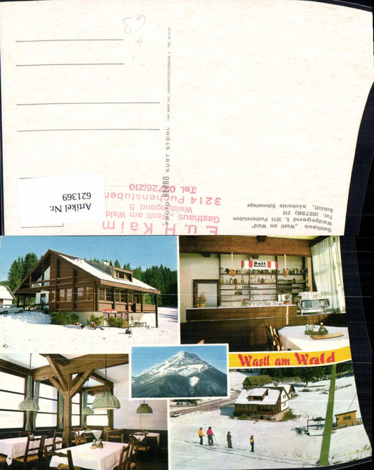 621369,Mehrbild Ak Puchenstuben Gasthaus Wastl a. Wald Wintersport