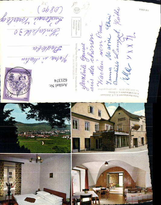 621374,Mehrbild Ak Mautern an der Donau Restaurant Zickbauer